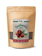 Mirtilli rossi secchi biologici Biojoy (1 kg), mirtilli rossi dolcificati con sciroppo di mela Prodotti disidratati Naty Shop 500 G
