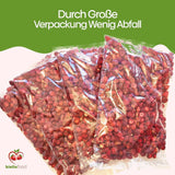 biolla food fragole secche intere, 0,5 kg, 100% naturali. Spuntini salutari per i bambini. Ideale per frullati, muesli d'avena, tè e porridge. Lunga durata. VEGAN, SENZA GLUTINE, CRUDI Naty Shop Prodotti disidratati