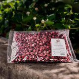biolla food fragole secche intere, 0,5 kg, 100% naturali. Spuntini salutari per i bambini. Ideale per frullati, muesli d'avena, tè e porridge. Lunga durata. VEGAN, SENZA GLUTINE, CRUDI Naty Shop Prodotti disidratati
