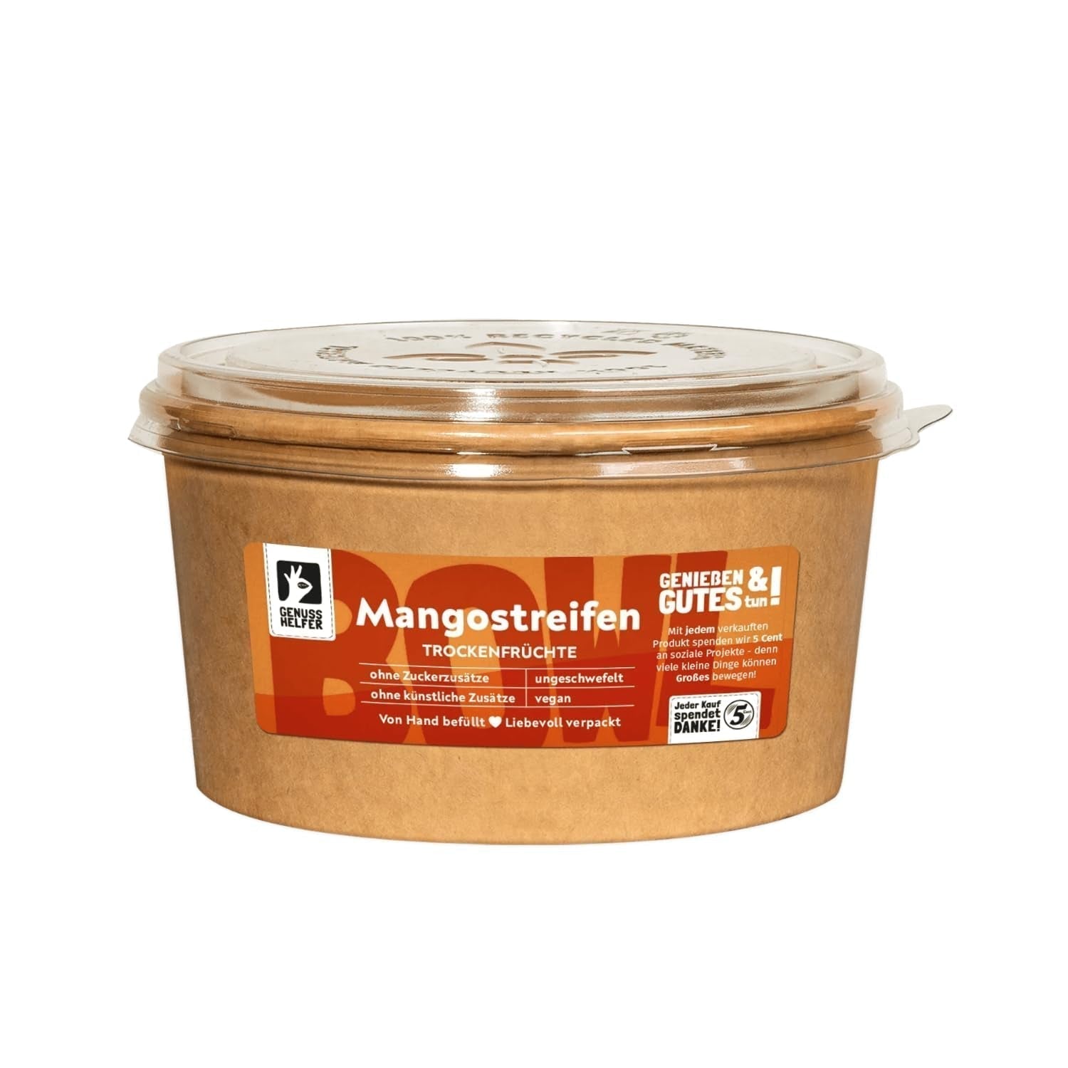 Mango Bremer Gewürzhandel, strisce di mango essiccate, non solforato, senza zuccheri aggiunti, 1kg Prodotti disidratati Naty Shop 400 G