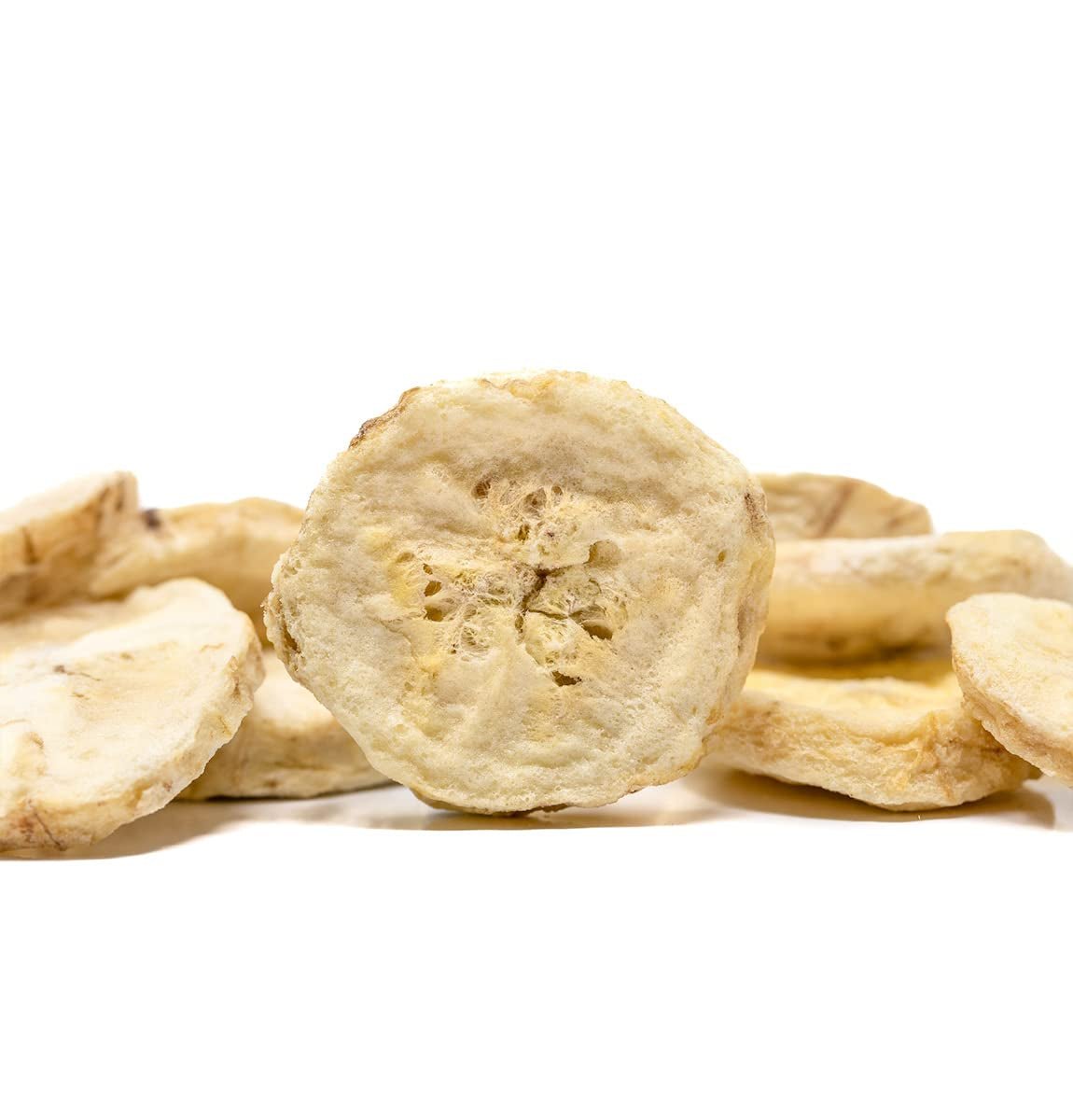 Banane liofilizzate BRIX | Banane naturali, essiccate 140 g | Great Taste Award per la frutta secca, essiccata | Prodotti disidratati Naty Shop, senza OGM, senza glutine, vegani e con vitamine conservate