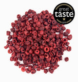 BRIX Ciliegie amare liofilizzate | Ciliegie secche al naturale 105g | Premio Gran Gusto Frutta Secca, Ciliegie Amare Secche | Le vitamine vegane senza glutine e senza OGM sono prodotti disidratati Naty Shop conservati