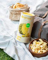 BUAH® Ananas liofilizzato | Chips di ananas come spuntino o per muesli e dessert | Sostituto ideale per i dolci | Vegano e senza zuccheri aggiunti | 100% frutta liofilizzata | 200 g di prodotti disidratati Naty Shop