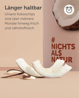 BUAH® Scaglie di cocco essiccate | Patatine di cocco biologiche, snack, muesli e patatine di cocco da forno | Sostituto ideale per caramelle | Vegano e senza zuccheri aggiunti | 400g di prodotti disidratati Naty Shop