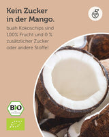 BUAH® Scaglie di cocco essiccate | Patatine di cocco biologiche, snack, muesli e patatine di cocco da forno | Sostituto ideale per caramelle | Vegano e senza zuccheri aggiunti | 400g di prodotti disidratati Naty Shop