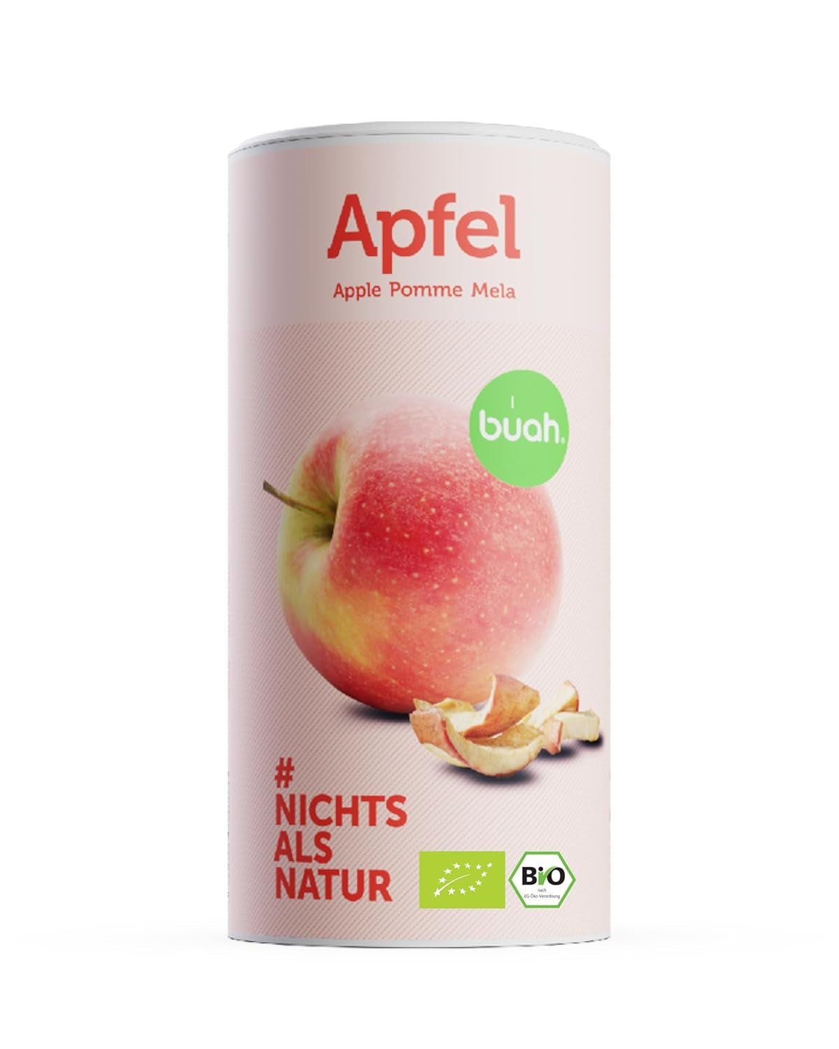 BUAH® Mele liofilizzate biologiche | Mele biologiche liofilizzate senza zuccheri aggiunti | 100% frutta liofilizzata (vegano senza glutine senza lattosio) | Snack ideale (110g) Prodotti disidratati Naty Shop 110G