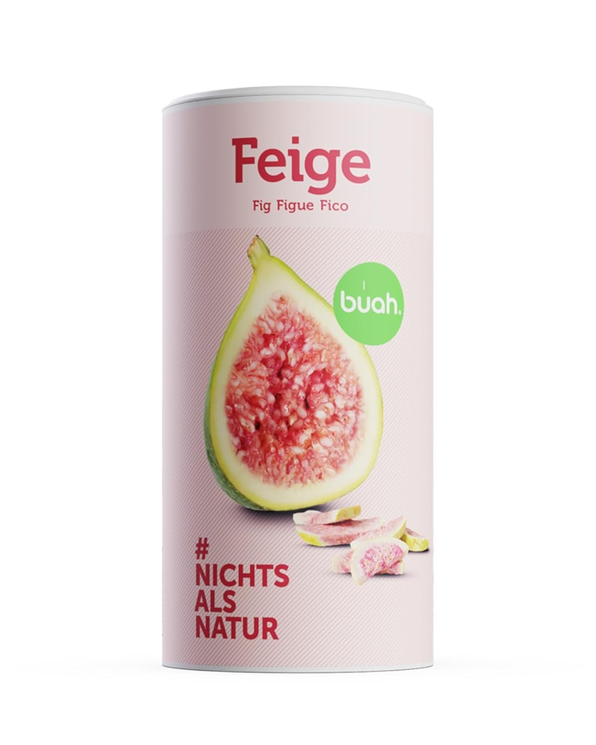 BUAH® Fichi liofilizzati | Chips di fichi Come spuntino, per muesli e dessert | Sostituto ideale per caramelle | Vegano e senza zuccheri aggiunti | 220g Naty Shop prodotti disidratati 220G (1 confezione)