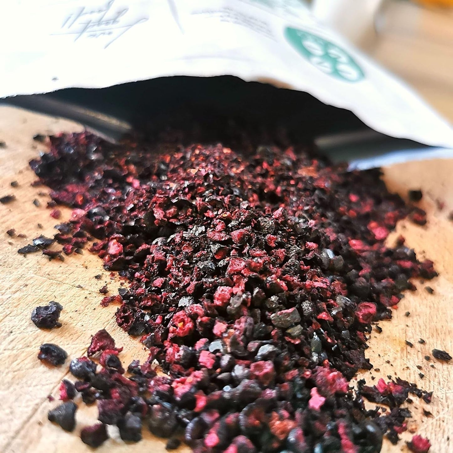 Pezzi di mirtilli rossi secchi | 100% Mirtilli selvatici liofilizzati Vaccinium Myrtillus | Mirtillo selvatico in polvere Mirtillo frutto in polvere Liofilizzato Liofilizzato Mirtilli secchi Prodotti disidratati Naty Shop