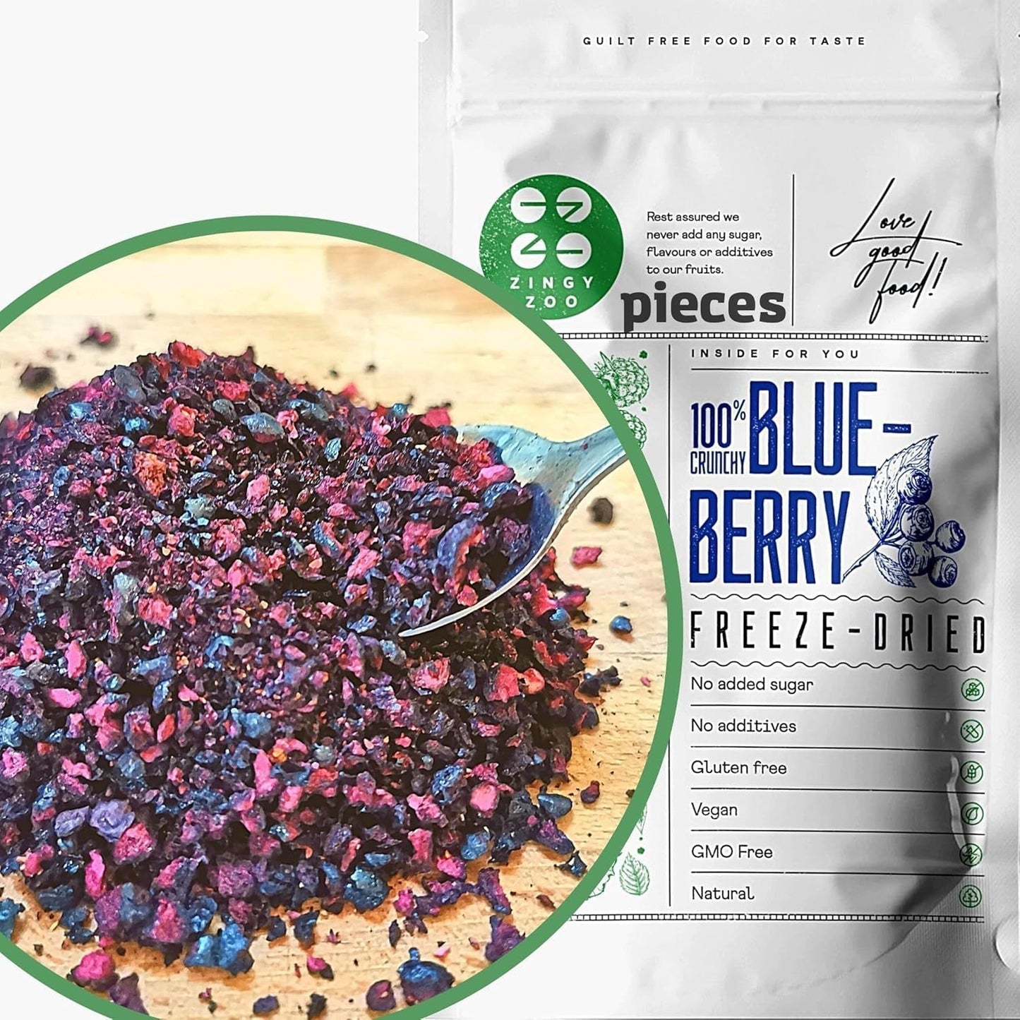 Pezzi di mirtilli rossi secchi | 100% Mirtilli selvatici liofilizzati Vaccinium Myrtillus | Polvere di mirtilli selvatici Polvere di mirtilli Frutta liofilizzata Mirtilli secchi liofilizzati Prodotti disidratati Naty Shop Titolo predefinito