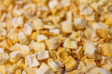Pezzi di mango liofilizzato 100g - Frutta liofilizzata - Frutta secca liofilizzata - Mango essiccato - Perfetto per snack, prodotti da forno, muesli, frullati e dessert Prodotti disidratati Naty Shop