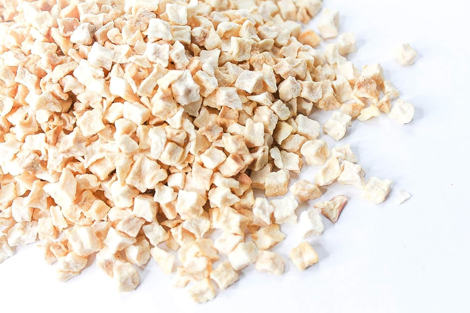 Pezzi di mela liofilizzata 100g - Frutta liofilizzata - Frutta secca liofilizzata - Mele essiccate - Perfetta per cuocere al forno, decorare torte, snack, muesli e dessert Prodotti disidratati Naty Shop