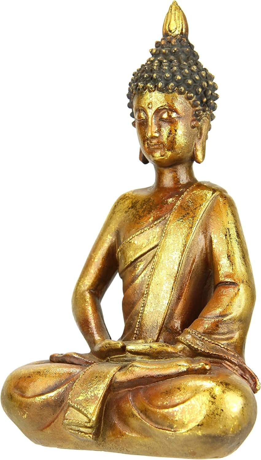 Figura di Buddha meditare seduto statua figure scultura busto statua ornamento Figura di Buddha Decorazione Feng Shui giardino terrazza decorazione balcone Statua di Buddha accessorio per la casa Scultura di Buddha figura da giardino Statuette e sculture Naty Shop