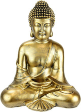 Figura di Buddha meditare seduto statua figure scultura busto statua ornamento Figura di Buddha Decorazione Feng Shui giardino terrazza decorazione balcone Statua di Buddha accessorio per la casa Scultura di Buddha figura da giardino Statuette e sculture Naty Shop Oro scuro Posizionamento