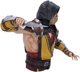 Busto di Scorpione Mortal Kombat con licenza ufficiale, Giallo, 29,5 cm, Statuette e sculture in resina sintetica Naty Shop