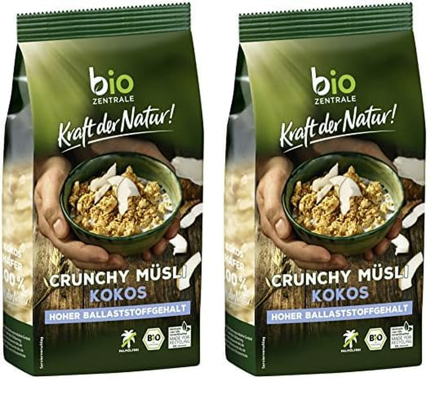 Muesli croccante ai frutti di bosco Biozentrale | 375 g di muesli biologico | Ideale per la colazione e per la tua tazza di muesli da asporto | Un'alternativa alle barrette di muesli