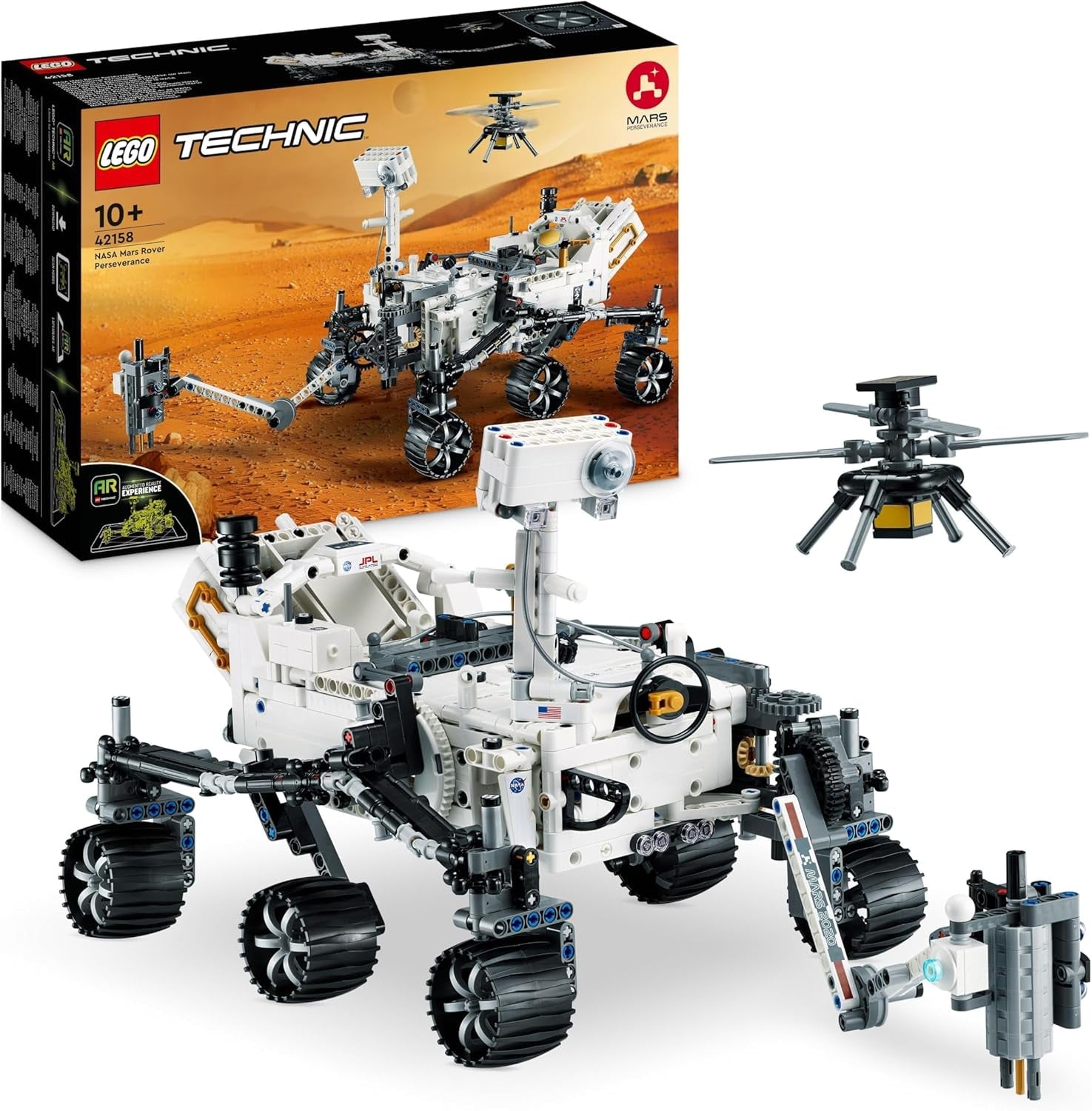 LEGO Space Toy Set 42158 Technic NASA Mars Rover Perserverance con app AR Giocattolo da costruzione scientifico per ragazze e ragazzi 10+ set di costruzione Acquista il LEGO-Store Single