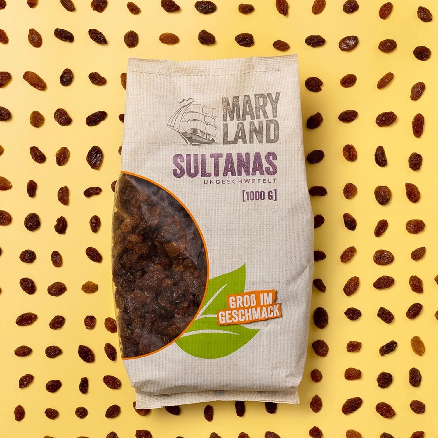 Uva sultanina del Maryland, Uvetta secca, naturalmente dolce, senza zuccheri aggiunti e senza conservanti, 1 Kg Prodotti disidratati Naty Shop