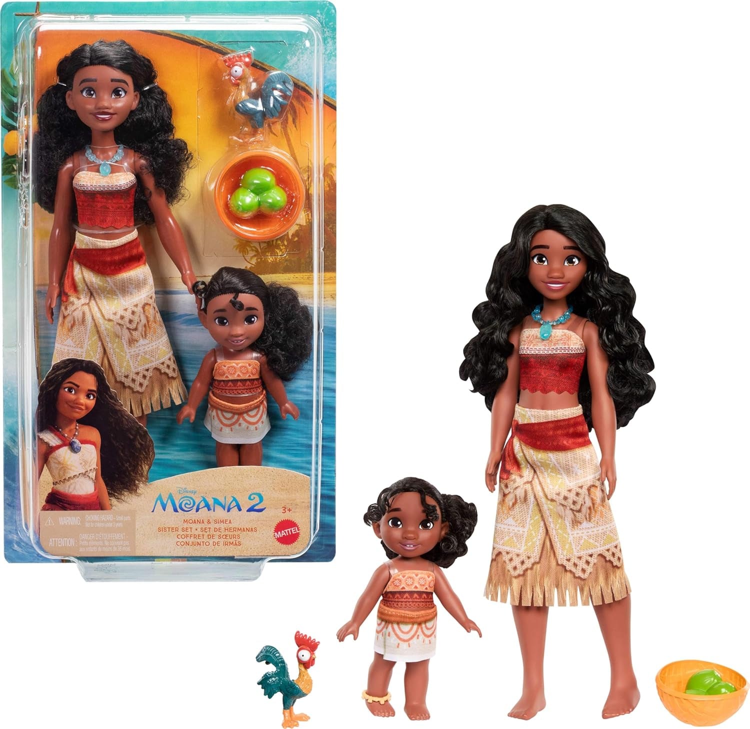Mattel Disney Moana JBT41 Simea Fashion Doll con accessorio per caviglia 5 articolazioni articolate e vestito staccabile Giocattolo ispirato al film JBT41