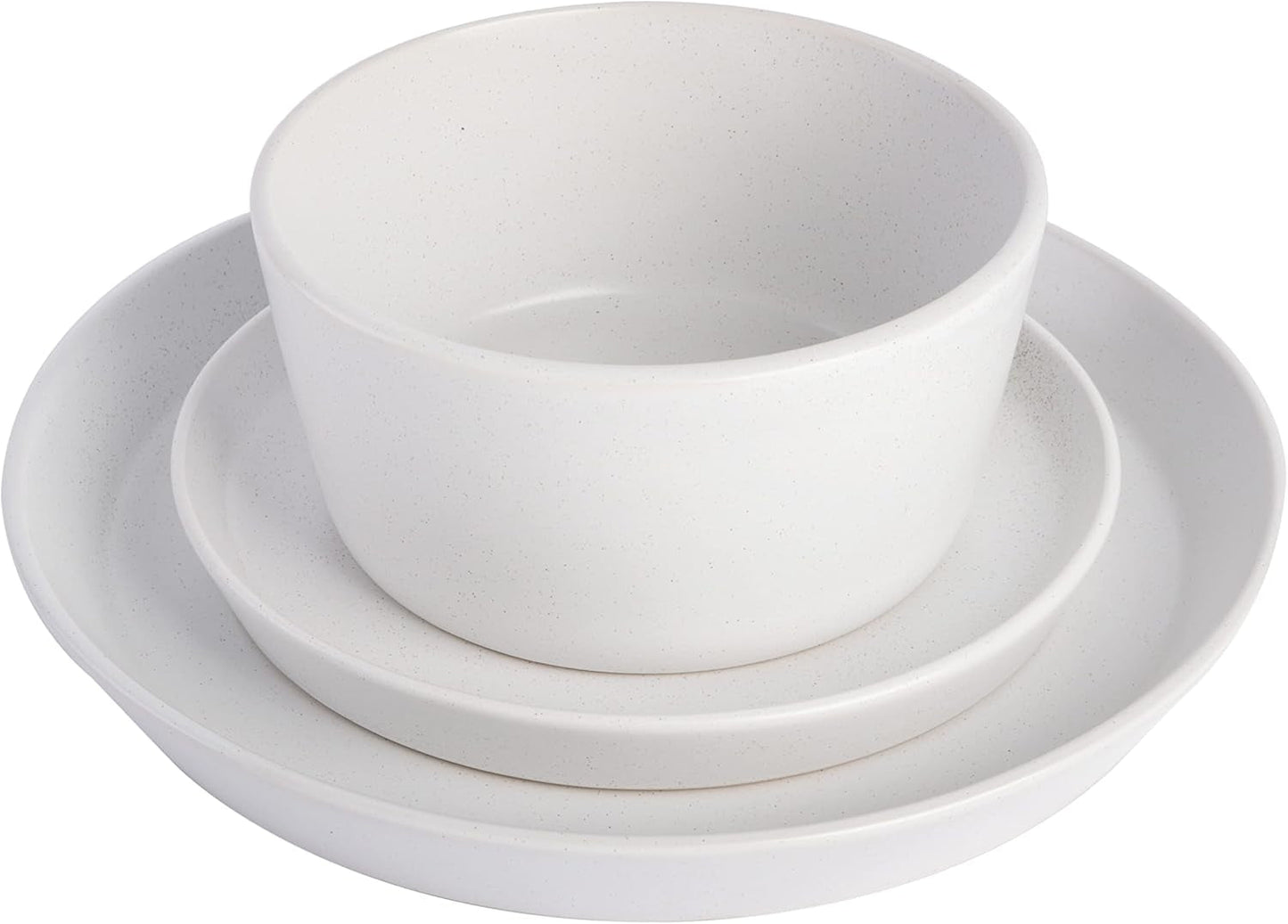 Servizio stoviglie Sofia Coupe, servizio per 4 (12 pezzi), bianco a pois