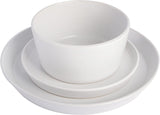 Servizio stoviglie Sofia Coupe, servizio per 4 (12 pezzi), bianco a pois