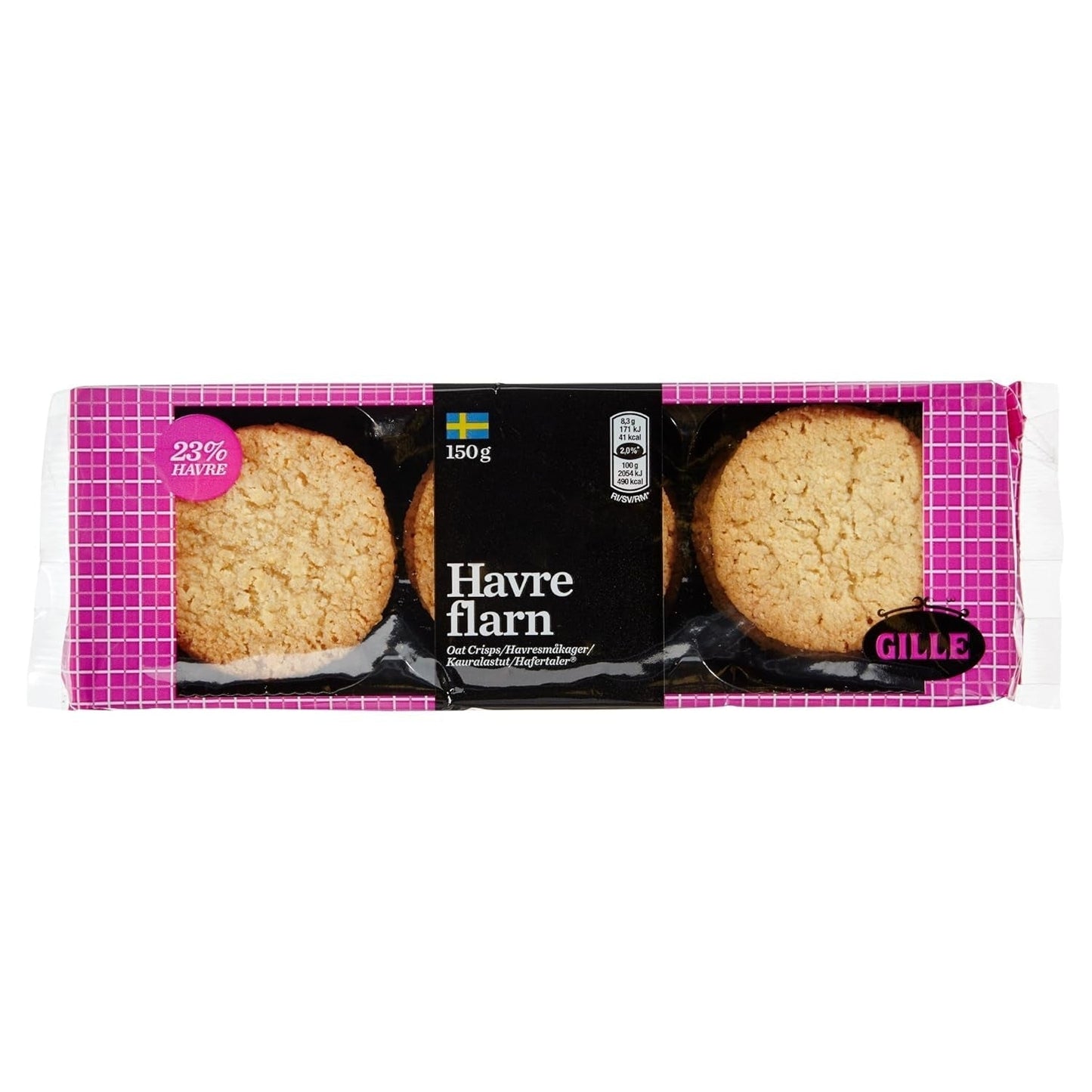 Crackers d'avena svedesi Gille, 150 g (1 confezione)