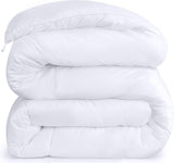 Copripiumino Utopia (Bianco, Queen) - Per tutte le stagioni - Imbottitura in fibra di peluche siliconata - Trapunte e trapunte con ricamo a scatola Naty Shop