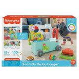 Fisher-Price - Camper Ridi e Impara Giocattolo da Spinta 3 in 1 e Centro Attività Musicale Giocattolo per Bebè 9-36 Mesi HCK51 Giocattoli per Bebè Naty Shop