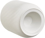 elho Vibes Fold Orchid High 12,5 cm - Vasi per orchidee da interno - Vasi da fiori da interno - 100% plastica riciclata - Bianco/Bianco seta