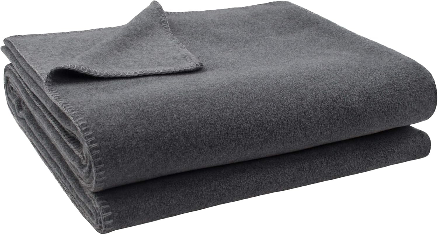 Coperta Zoeppritz colore: Rosso, Realizzata in 65% Poliestere, 35% Viscosa, Misura: 160X200 Cm, 103291-235-160X200 Zoeppritz Letti e Piumini dal 1828 940 Grigio Medio Melange 180X220 Cm