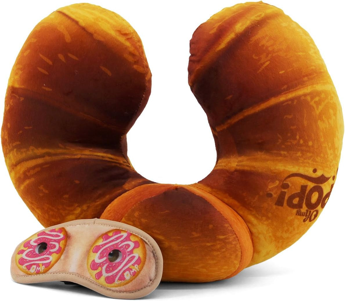 Cuscino per il collo e maschera per dormire, cuscini da viaggio Orange Naty Shop