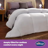Trapunta Silentnight Deep Sleep, bianca, microfibra, bianca, letto singolo Trapunte e trapunte Naty Shop