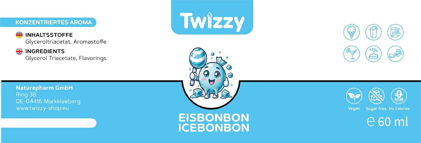 Twizzy Aroma Concentrato Ice Candy, 60 ml Aromi Naty Shop