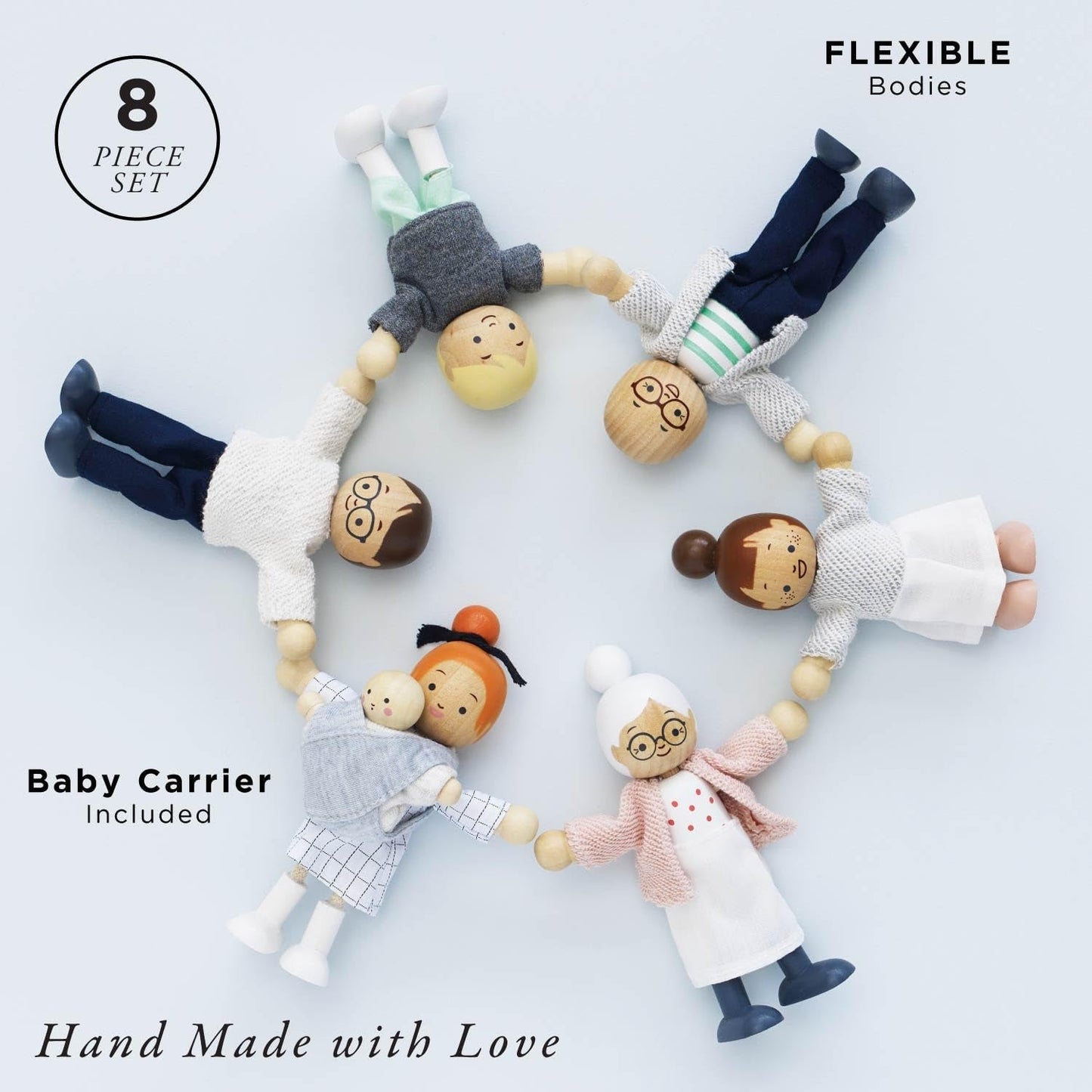 – Set da gioco per la casa delle bambole in legno della mia famiglia di bambole | Set di accessori per casa delle bambole Daisylane per ragazze - Adatto a partire dai 3 anni P053