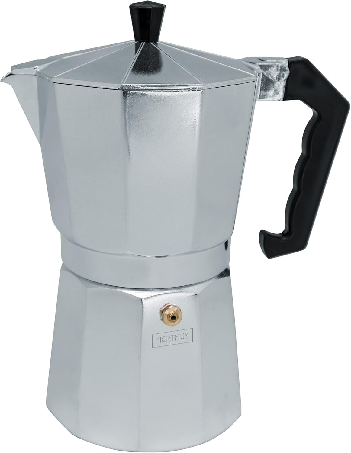NERTHUS FIH 833 Macchina per caffè espresso a induzione per 3 tazze, Classica macchina per caffè espresso italiano