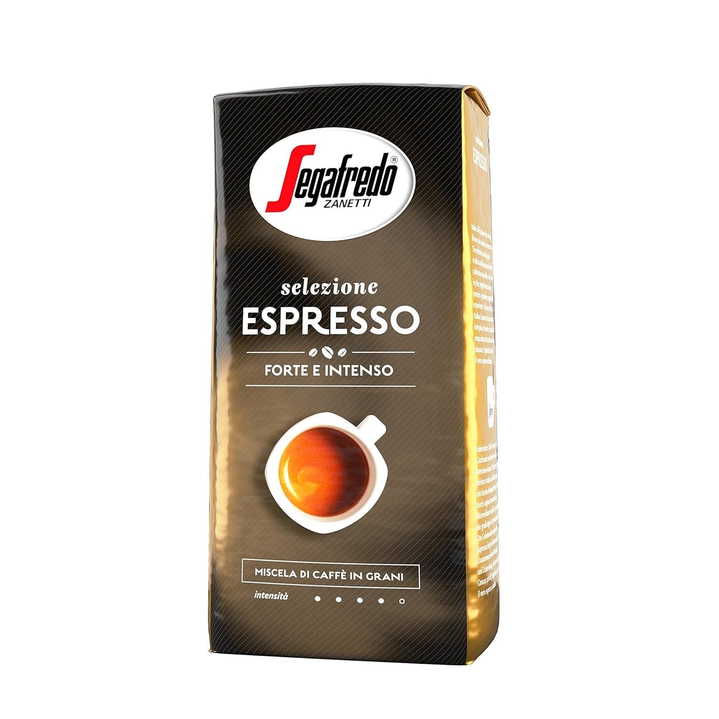 Segafredo Zanetti Selezione Espresso - Chicco intero (confezione da 1kg) - Adatto a tutte le specialità di caffè italiane - Tostatura da media a scura, sapore forte e intenso