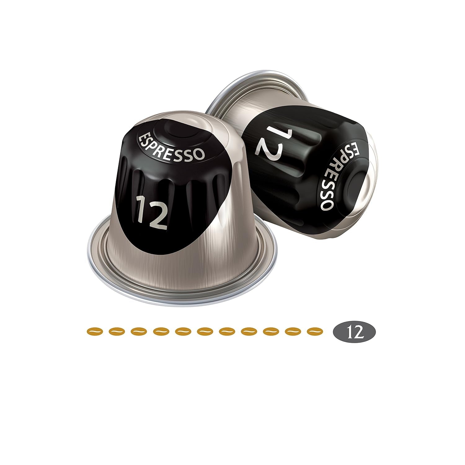 Jacobs Kaffeekapseln Espresso Ristretto, Megapack XXL, Intensität 12/12, 5 x 40 Getränke, Nespresso* compatibile Kaffee Kapseln, 200 Kapseln