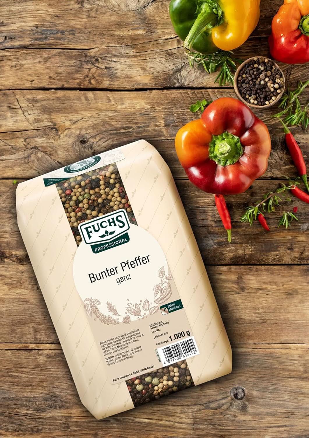 Peperone intero color Fuchs, 1 Kg Condimente Naty Shop