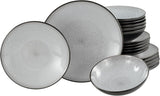 CreaTable, 23964, Serie Malmö, set da 18 pezzi per 6 persone, set da banco a parete, macchine per la pulizia e microonde, produzione di qualità