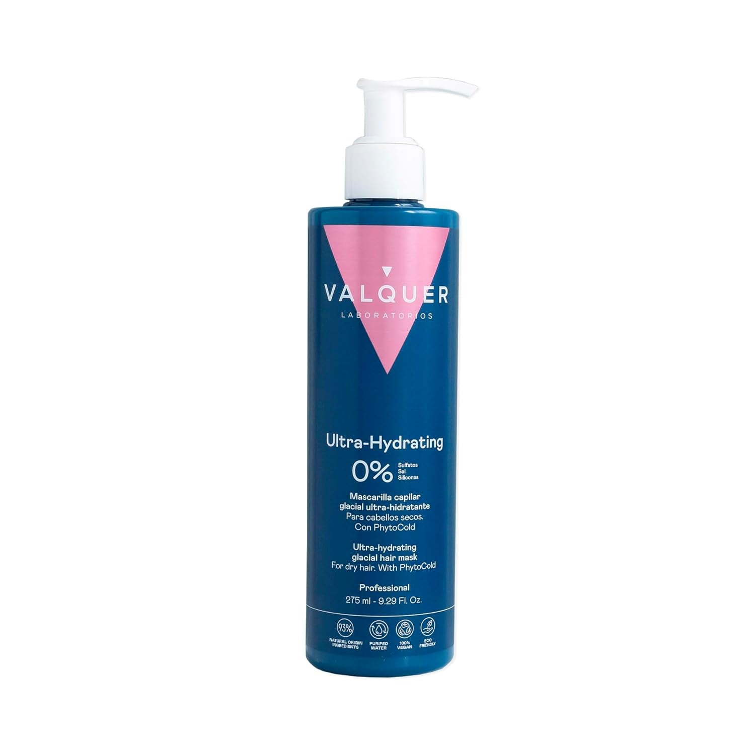 Valquer Profesional Ice Hair Mask - Maschera per capelli ultra idratante senza solfati, sali e siliconi Naty Shop Hair Mask 300 Ml (1 confezione)