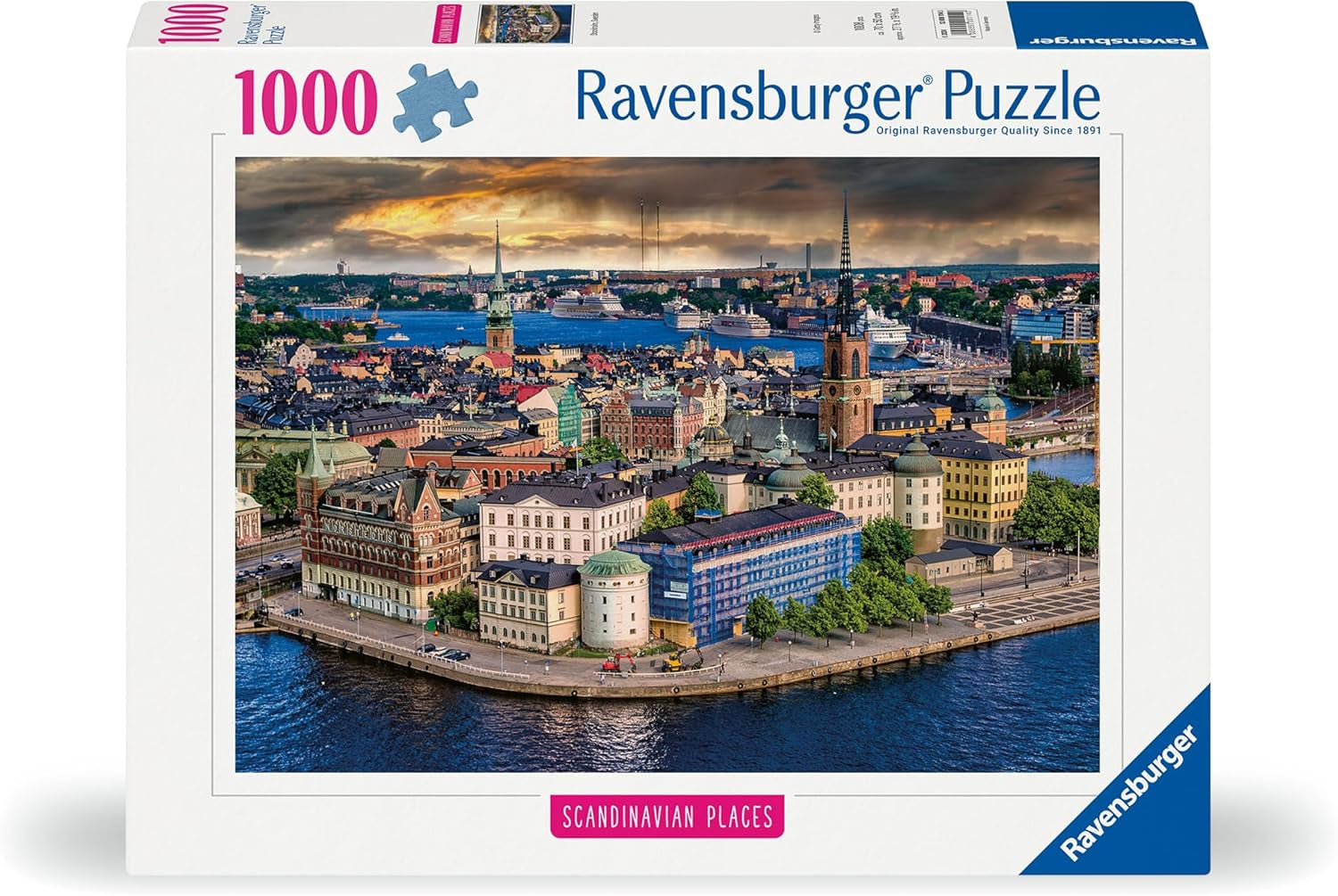 Ravensburger Puzzle Scandinavian Places 12000114 - Stoccolma, Svezia - Puzzle da 1000 pezzi per adulti e bambini sopra i 14 anni Puzzle Naty Shop