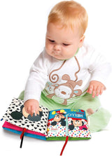 Clementoni 17721 Disney Baby - Libro in stoffa, versatile giocattolo da viaggio per bambini, libro illustrato crepitante e cigolante per neonati a partire da 0 mesi Giocattoli per bambini Naty Shop