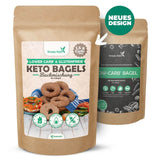 Simply Keto Lower Carb* Preparato per dolci per bagel per dieta Low Carb* e chetogenica - senza lattosio e glutine - 335 grammi Naty Shop Kitchen