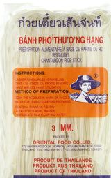 Spaghetti di riso - Spaghetti tailandesi con nastro di riso larghi 3 mm, a base di farina di riso - 17 x 400 g