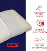 Cuscino, Ergonomico, Vegetale, 45 X 70 Cm, Memory Shape, Rettangolare, Imbottitura 100% MDF, Fondo in Cotone, Fodera in Poliestere - Castor Oil Naty Shop Cuscini Standard