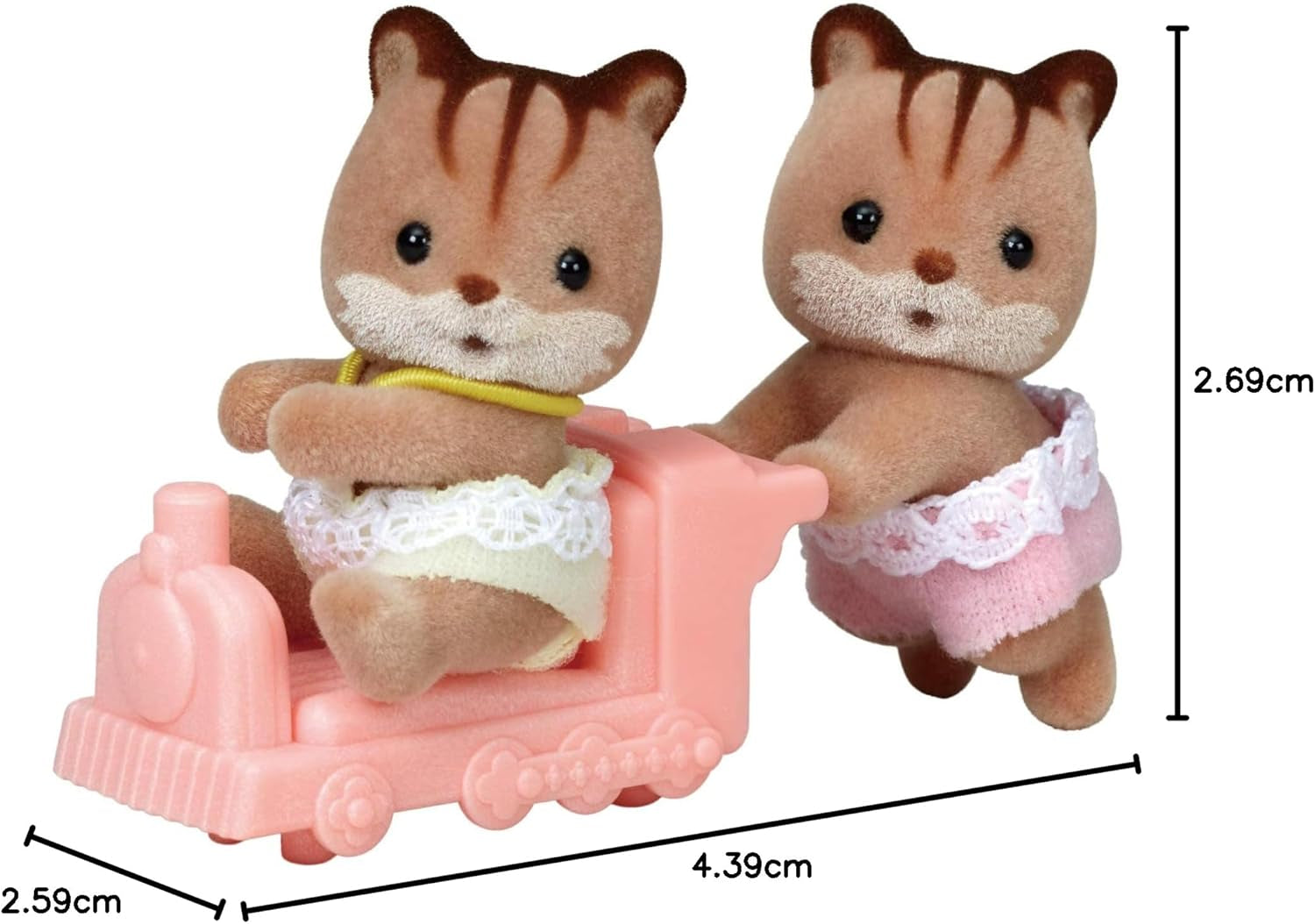 Sylvanian Families L5421 Casa delle bambole dei gemelli scoiattolo Figure delle case delle bambole Naty Shop Dolls