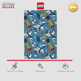 Coperta in pile ufficiale LEGO® City di Character World, morbidissima, calda coperta blu, design Cityspace, perfetta per la camera da letto, il campeggio e per dormire, letti e coperte da 100 x 150 cm Besuche den Character World-Store