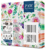 PAW - Tovaglioli 3 Veli (33 X 33 Cm) I 20 Pezzi I Perfetti per Compleanni, Feste, Matrimoni, Comunioni e Festività I Decorazioni per la Tavola Tovaglioli di Carta Colorati - Fiori Colorati Flora I Composizioni Floreali