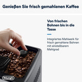 De'Longhi Dinamica Plus ECAM 370.70.B Macchina per caffè espresso completamente automatica con sistema LatteCrema, cappuccino ed espresso, touch screen a colori TFT da 3,5 pollici e controllo app, funzione caffè, nero