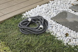 GF SRL, Aquapop Grey Easy 10, tubo trecciato autoestensibile da 10 metri, made in Italy, con mini spruzzatore e raccordi per irrigazione giardino, grigio scuro