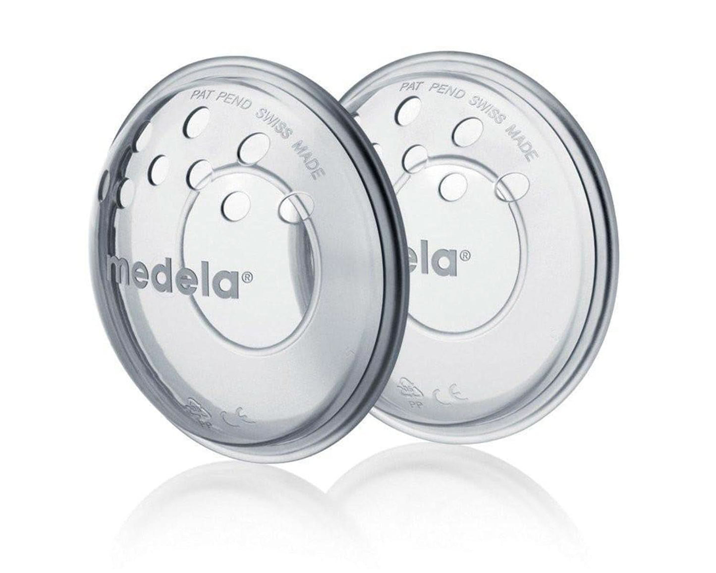 Coppe per seno Medela - Senza BPA, in morbido silicone, con fori di ventilazione traspiranti, include 2 coppe Accessori Alimentazione e Allattamento Bebe Naty Shop